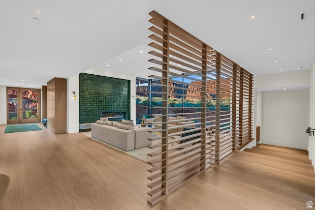 973 W Sipala Trl, Ivins, UT 84738 - hallway featuring light wood-type flooring