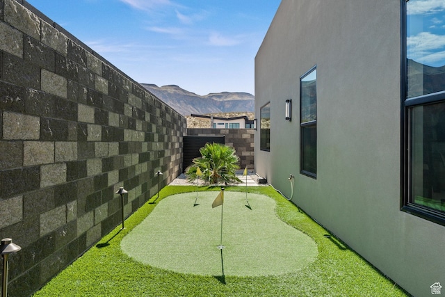 3617 S Cypress Point Rd, Hurricane, UT 84737 - view of yard with a mountain view