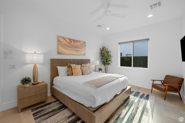 3617 S Cypress Point Rd, Hurricane, UT 84737 - bedroom with light tile patterned flooring and ceiling fan