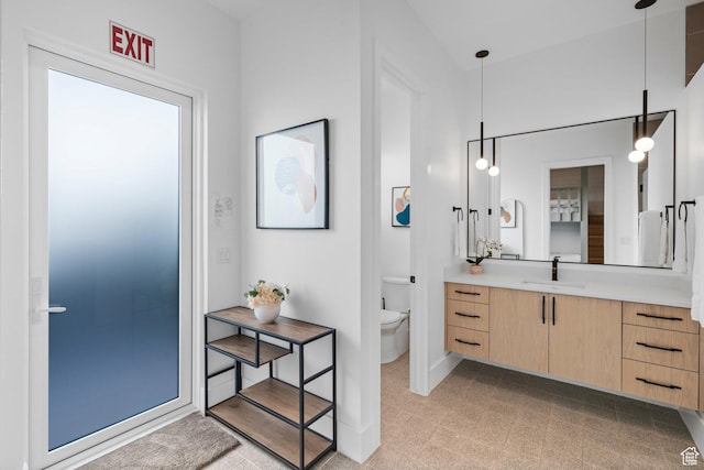 3617 S Cypress Point Rd, Hurricane, UT 84737 - bathroom with vanity and toilet