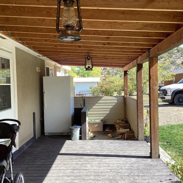 1528 E Valley View Dr, Manila, UT 84046 - view of wooden terrace