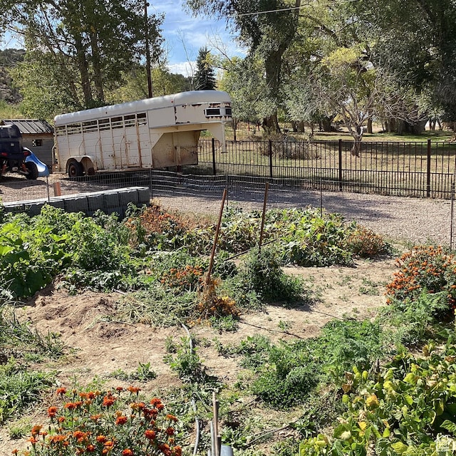 1528 E Valley View Dr, Manila, UT 84046 - exterior space with fence and a garden