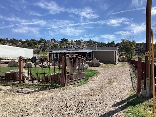 1528 E Valley View Dr, Manila, UT 84046 - view of yard with gravel driveway and fence private yard