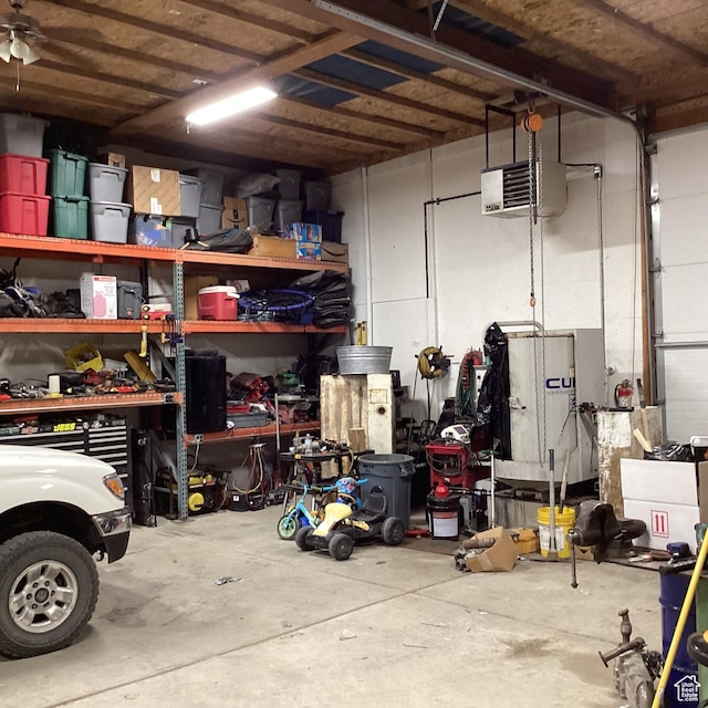 1528 E Valley View Dr, Manila, UT 84046 - garage featuring a workshop area