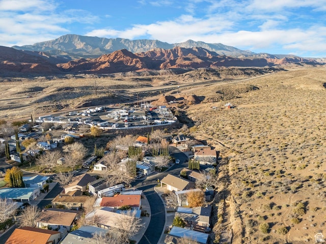 53 Pioneer Way, Hurricane, UT 84737 - aerial view of property and surrounding area with a mountain backdrop