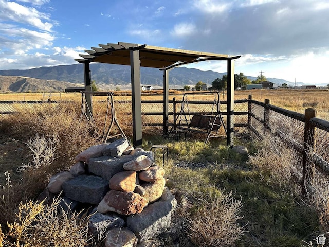 1350 E 600 S, Richfield, UT 84701 - view of yard featuring a rural view, a mountain view, and fence