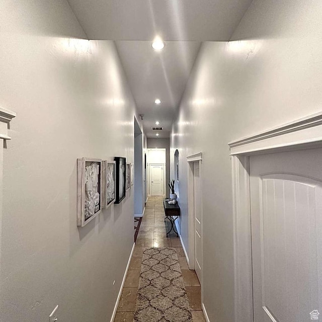 1350 E 600 S, Richfield, UT 84701 - corridor featuring tile patterned floors, recessed lighting, and baseboards