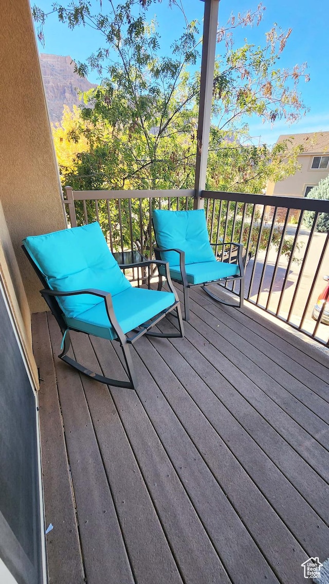 2511 Redcliff Rd Unit 1-E, Moab, UT 84532 - deck with a mountain view