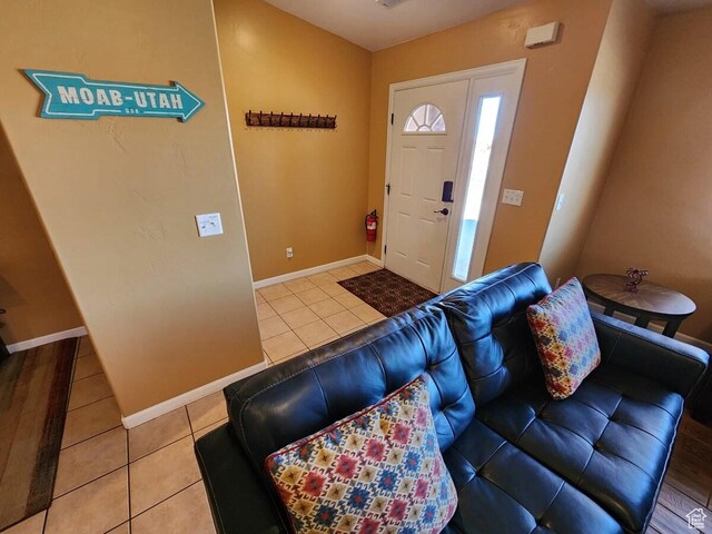 3448 Tierra Del Sol Dr, Moab, UT 84532 - living room with tile patterned floors and baseboards