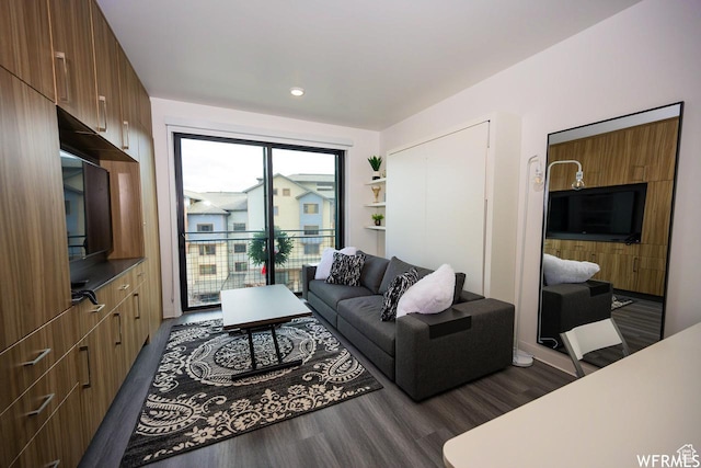 2670 Canyons Resort Dr Unit 208, Park City, UT 84098 - living area featuring wood finished floors and recessed lighting