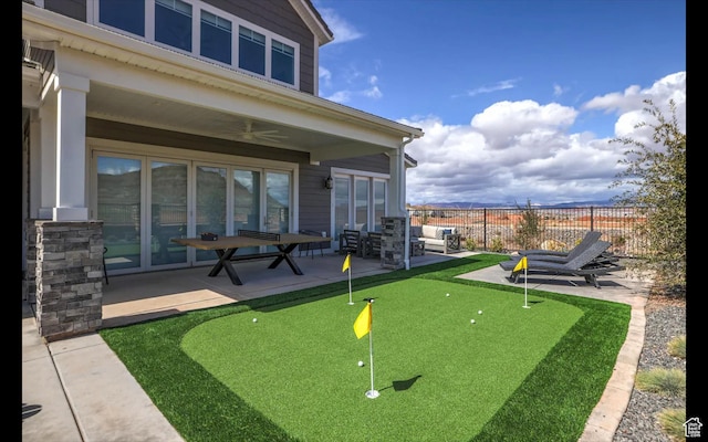 4971 S Cattail Way, Washington, UT 84780 - exterior space with fence and a patio