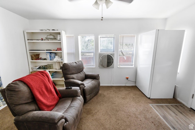 245 N 700 E, Richfield, UT 84701 - sitting room featuring a ceiling fan and carpet flooring