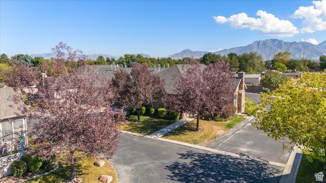2896 W Abbey Springs Cir S, West Jordan, UT 84084 - bird's eye view featuring a mountain view
