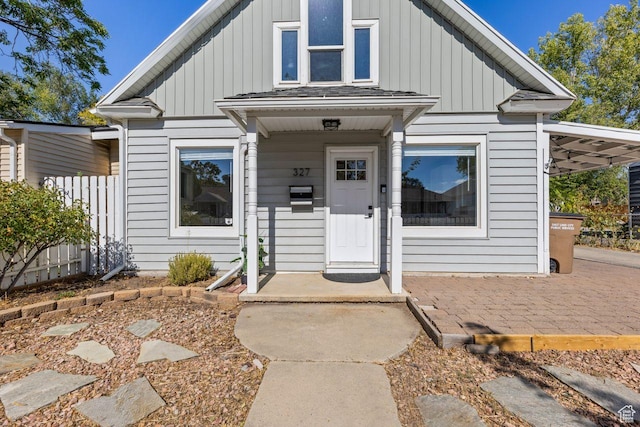 327 E Coatsville Ave S, Salt Lake City, UT 84115 - view of front of house featuring board and batten siding