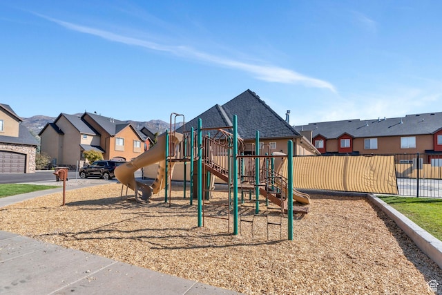 376 S 740 W Unit 102, Pleasant Grove, UT 84062 - communal playground with a residential view and fence