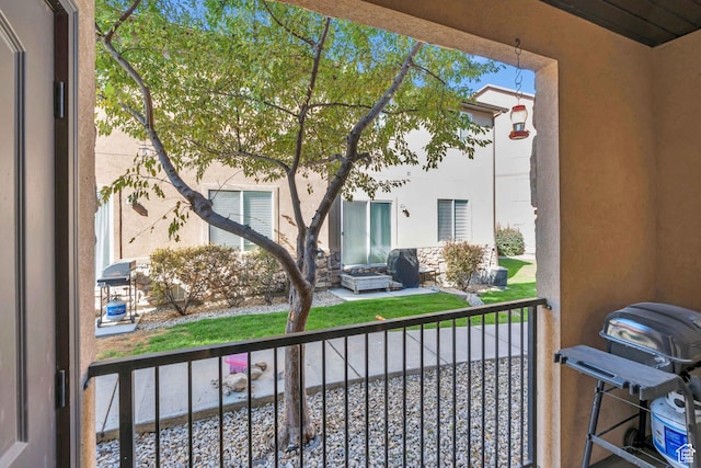 376 S 740 W Unit 102, Pleasant Grove, UT 84062 - balcony featuring a grill