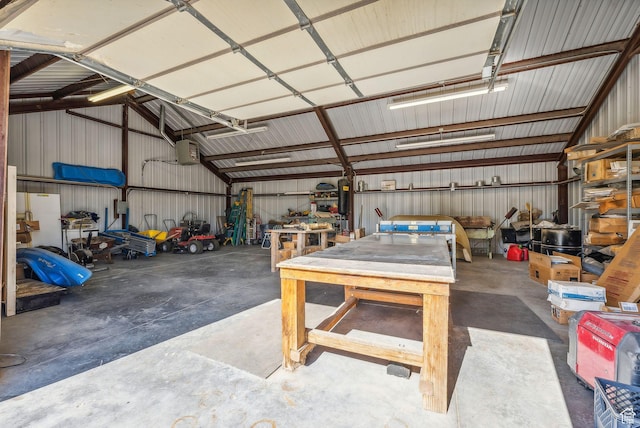 8938 N Canyon Wash Dr, Eagle Mountain, UT 84005 - garage featuring a garage door opener and metal wall