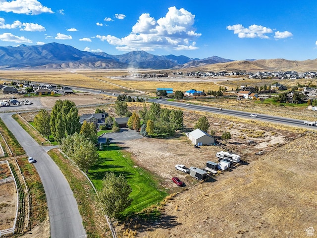 8938 N Canyon Wash Dr, Eagle Mountain, UT 84005 - aerial view with a mountain view