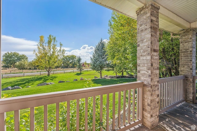 8938 N Canyon Wash Dr, Eagle Mountain, UT 84005 - deck with a lawn