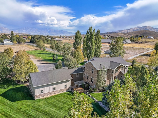 8938 N Canyon Wash Dr, Eagle Mountain, UT 84005 - birds eye view of property with a mountain view