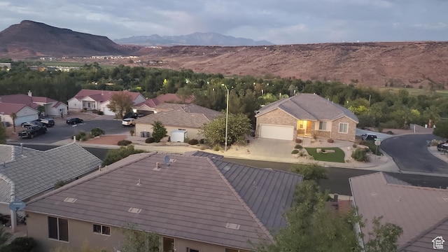 804 W Obsidian Dr S, St George, UT 84770 - drone / aerial view featuring a residential view and a mountain view