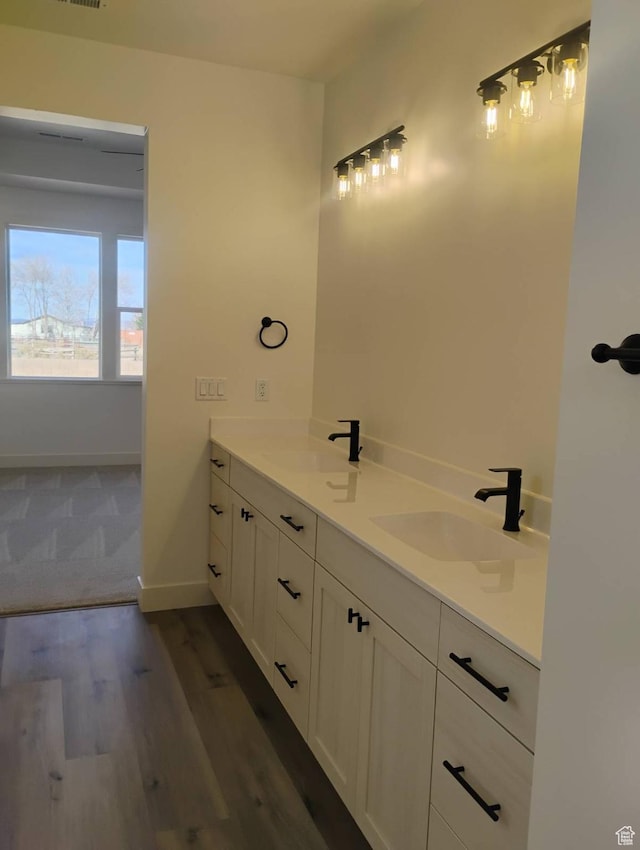 2390 W 5190 N Unit 4, Cedar City, UT 84721 - bathroom with vanity and hardwood / wood-style floors