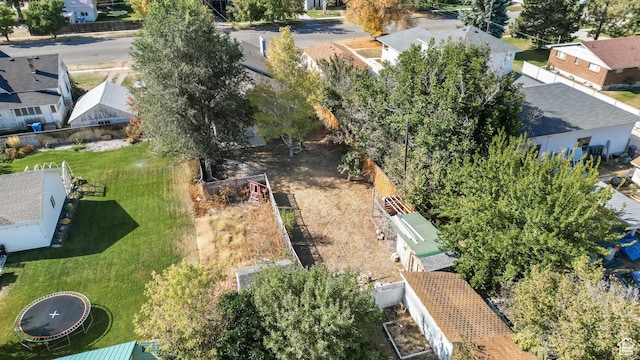 drone / aerial view featuring a residential view