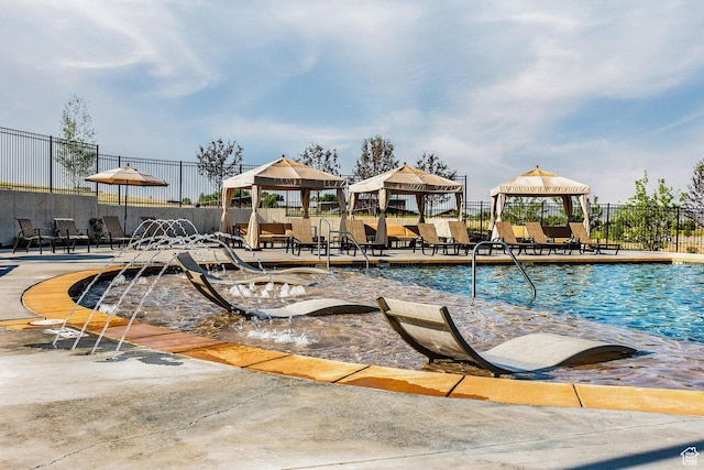 498 Thorn Creek Dr, Kamas, UT 84036 - community pool featuring a gazebo
