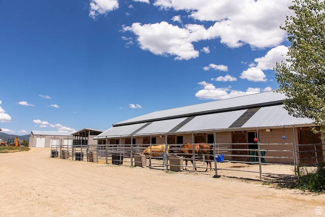 view of horse barn