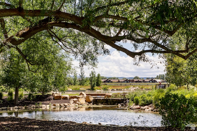 view of water feature