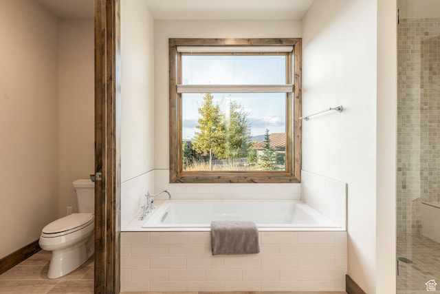 498 Thorn Creek Dr, Kamas, UT 84036 - full bathroom with a garden tub and healthy amount of natural light