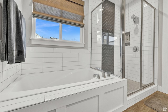170 E 3900 N, North Ogden, UT 84414 - bathroom with a stall shower and a garden tub