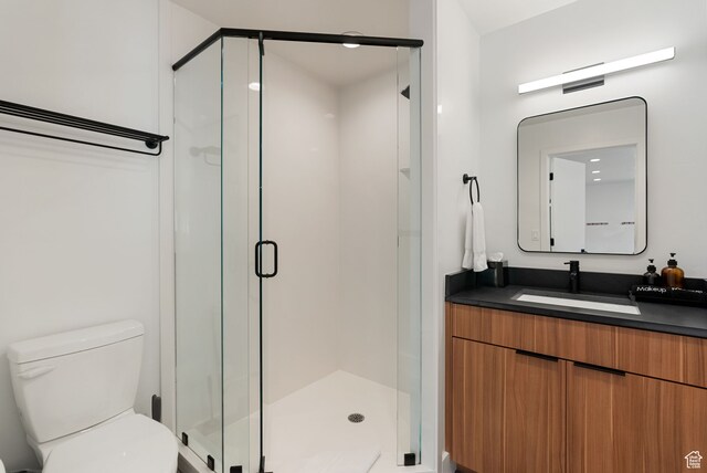 70 W 350 S, Garden City, UT 84028 - bathroom with vanity, toilet, and walk in shower