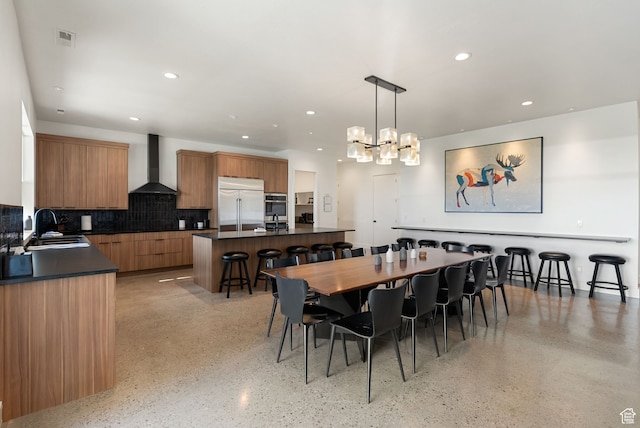 70 W 350 S, Garden City, UT 84028 - dining space featuring sink and a notable chandelier