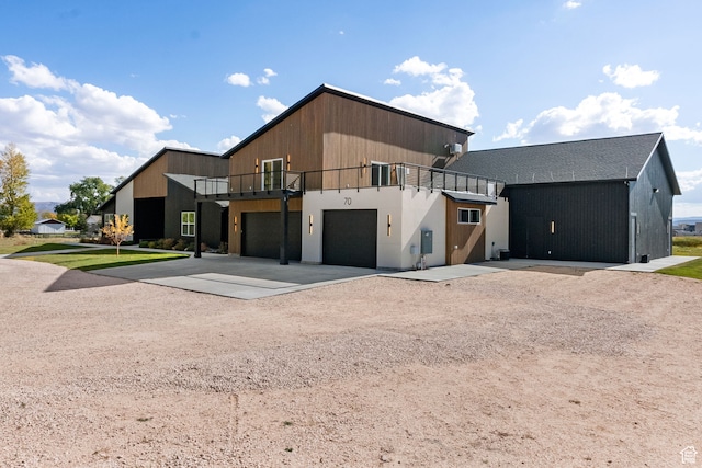 70 W 350 S, Garden City, UT 84028 - contemporary house with a garage and a balcony