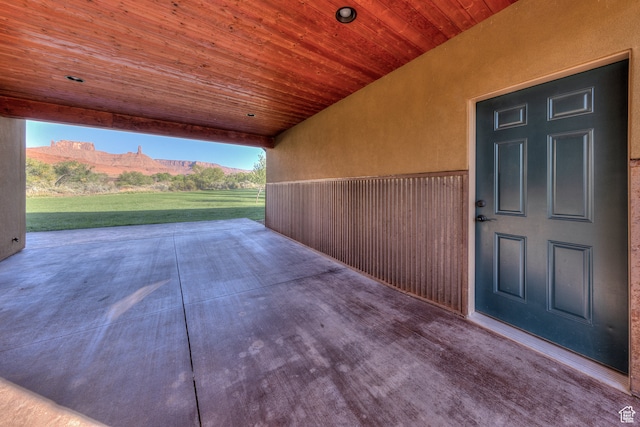 425 Amber Ln, Castle Valley, UT 84532 - view of patio featuring a mountain view