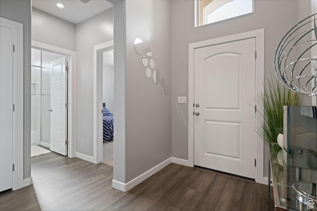 974 N Pleasant Valley Ln, Washington, UT 84780 - entrance foyer featuring baseboards and dark wood finished floors