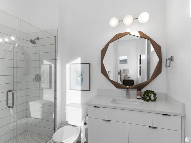 3193 S Hideaway Pl, Hurricane, UT 84737 - full bath with vanity, a stall shower, and toilet