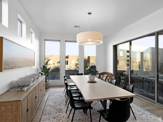 3193 S Hideaway Pl, Hurricane, UT 84737 - dining room with visible vents and light wood finished floors