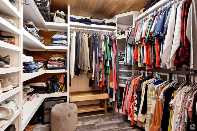 1286 N Fairfield E, Layton, UT 84040 - walk in closet with dark hardwood / wood-style flooring