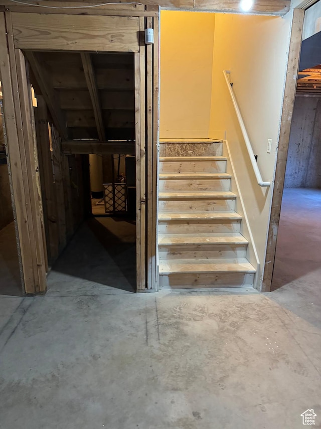 1260 N 200 W, Bountiful, UT 84010 - stairs with concrete floors