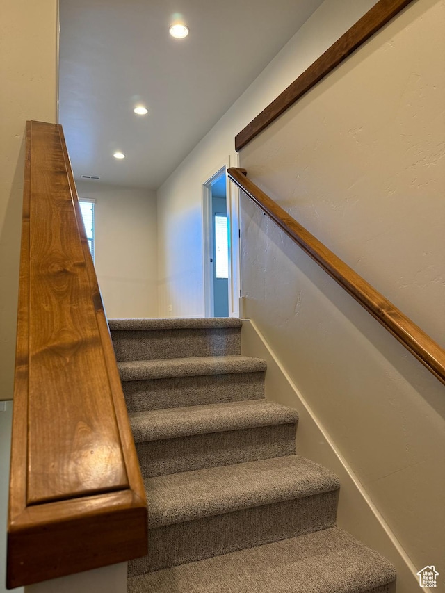 1260 N 200 W, Bountiful, UT 84010 - staircase with recessed lighting and a wealth of natural light