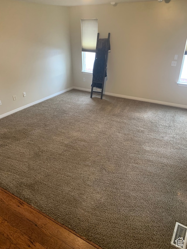 spare room with carpet floors