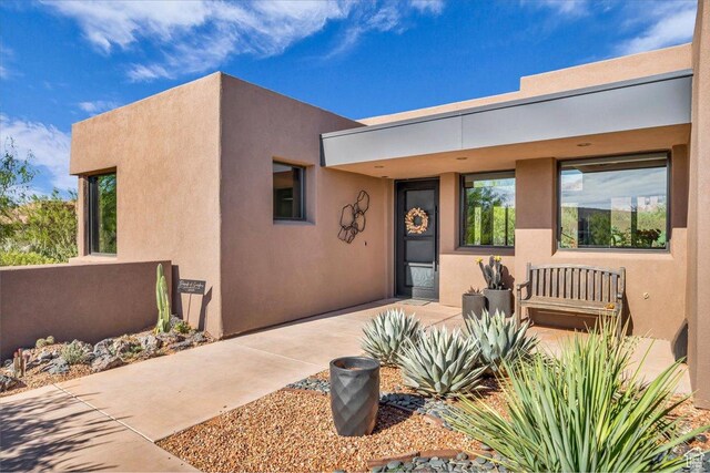644 W Wild Indigo Way, Ivins, UT 84738 - view of exterior entry featuring stucco siding