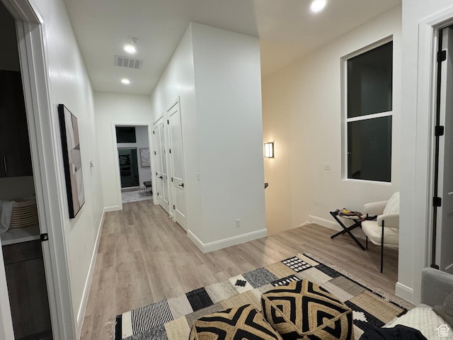 136 S 700 E Unit 1, Salt Lake City, UT 84102 - hall with light hardwood / wood-style floors