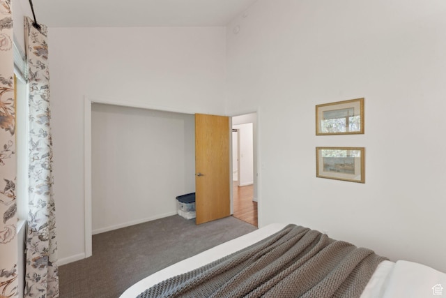 3797 Blacksmith Rd, Park City, UT 84098 - bedroom with carpet floors, baseboards, and a towering ceiling