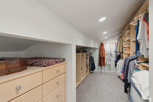 3797 Blacksmith Rd, Park City, UT 84098 - walk in closet featuring lofted ceiling and light carpet