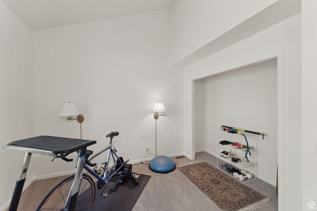 3797 Blacksmith Rd, Park City, UT 84098 - exercise room with carpet floors and baseboards