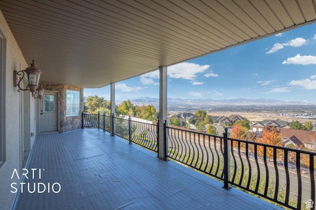 14714 S Pristine Dr E, Draper, UT 84020 - exterior space with a mountain view, a balcony, and a residential view