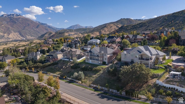 14714 S Pristine Dr E, Draper, UT 84020 - aerial view with a residential view and a mountain view